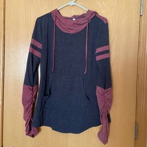 NWOT Women’s Varsity Stripe Hoodie, size M